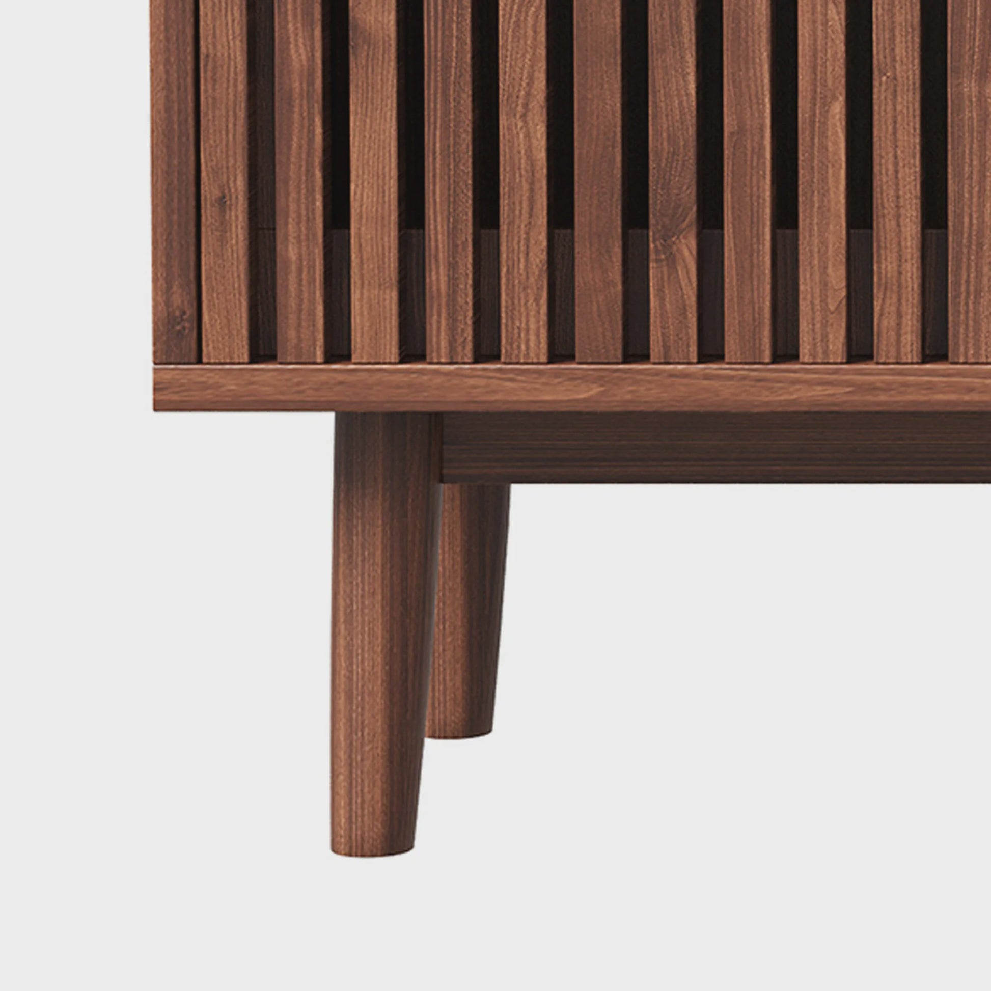Mid-Century Houten Sideboardkast met 2 Lades en 2 Deuren - Stijlvolle Opbergoplossing