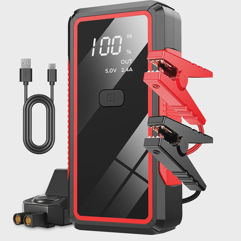 EAFC 4000A Draagbare Jump Starter & Powerbank - Noodstartapparaat met Slimme Klemmen