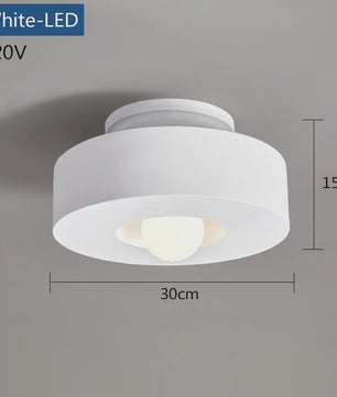 Moderne LED Plafondlamp Rond 30cm - Sfeervolle Verlichting voor Hal, Slaapkamer & Studiekamer