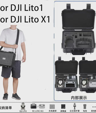 Waterdichte en Schokbestendige Opbergkoffer voor DJI Lito X1 Drone - Draagbaar & Veilig