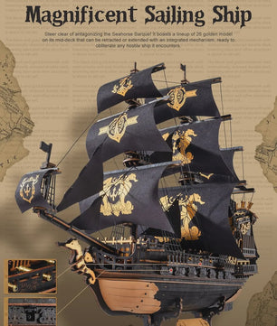 Robotime ROKR Houten 3D Puzzel Model Schepen - Zeeparel Barque