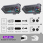 Motorhelm Intercom Systeem - Bluetooth 5.3 Headset voor 2 Motorrijders - 300M Bereik, Waterdicht & Muziek Delen