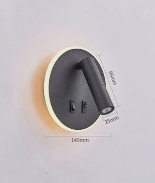 Draaibare LED Wandlamp Aluminium - 350° Rotatie, Dubbele CCT (3000K/6500K)