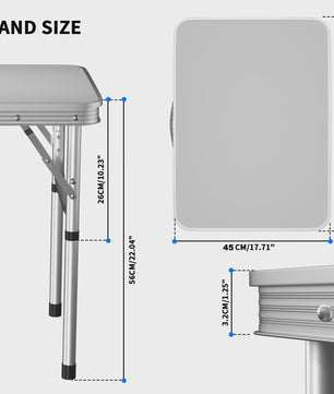 Compacte Aluminium Campingtafel - Opvouwbaar, Verstelbaar & Draagbaar