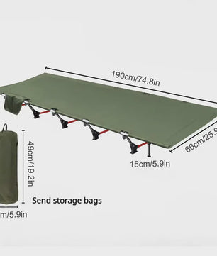 WESTTUNE Ultralichte Camping Cot - Draagbaar Opvouwbaar Kampeerbed van Aluminiumlegering