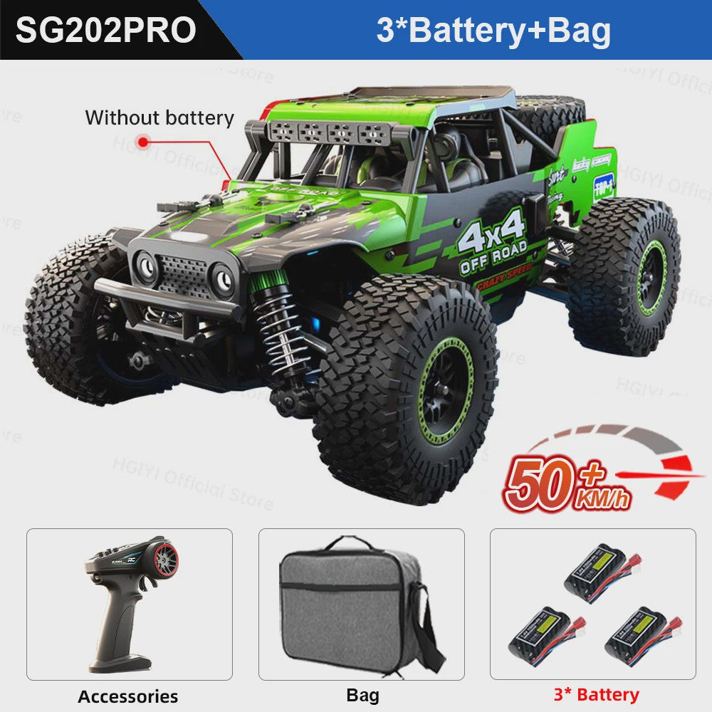RC Auto SG202 MAX/PRO 1:20 - Snel, 4WD Off-Road met Brushless Motor (50/70KM/H)