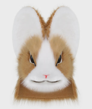 Realistisch Pluche Konijnenmasker - Fursuit Accessoire voor Cosplay, Feest & Halloween