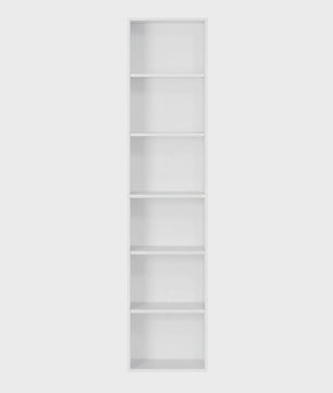 Stijlvolle Open 6-Laags Boekenkast - 40x24x178.5 cm