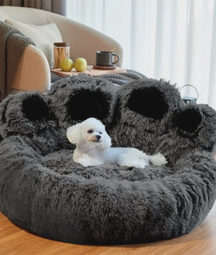 Luxe Hondenkussen en Kattenmand in Unieke Pootvorm - Super Zacht en Comfortabel voor Puppy's en Kleine Honden