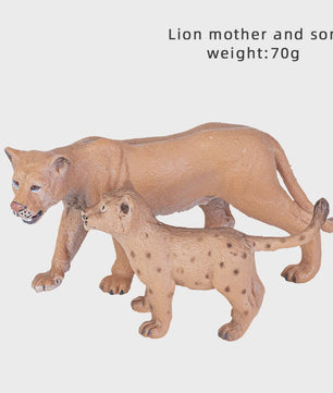 Realistische Wild Animal Speelgoed Set: Olifant, Leeuw, Cheetah, Tijger - Educatief Cadeau