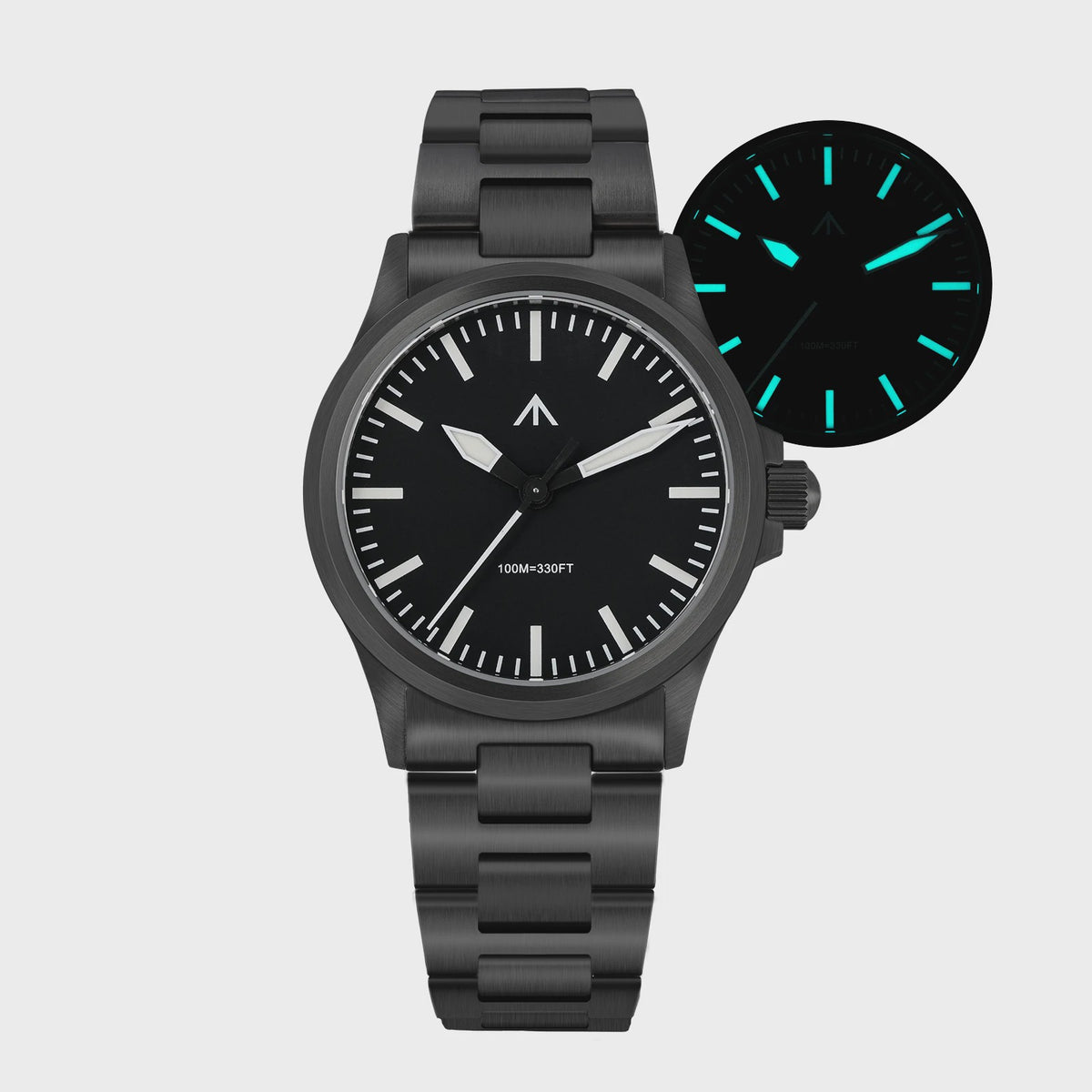 Militado ML18 Herenhorloge - 36mm, Sweep Second Quartz, Saffierglas, 100M Waterdicht