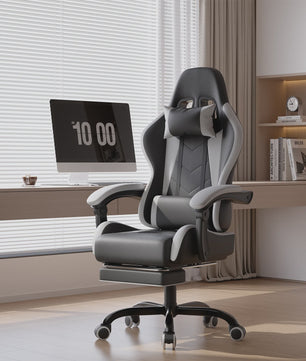 Ergonomische Gaming Stoel met Lendengezondheid Massage en Voetensteun – Verstelbaar voor Kantoor en Ontspanning