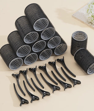 24 Stuks Zelfklevende Haarrollers: Creëer Volume & Krullen Zonder Hitte - DIY Styling Tools