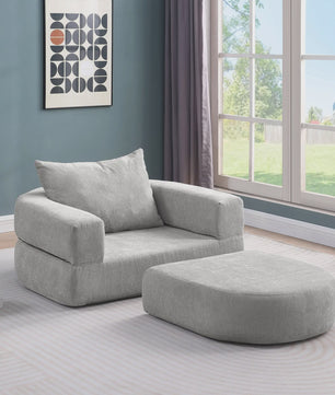 Modulaire Slaapbank Futon Fauteuil met Kussen - Compact en Multifunctioneel