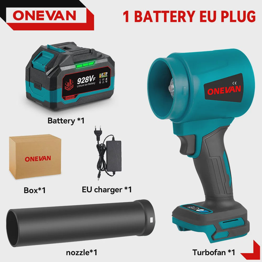 ONEVAN Krachtige Accu Bladblazer & Stofzuiger - 4000W, 400m/s, Borstelloos