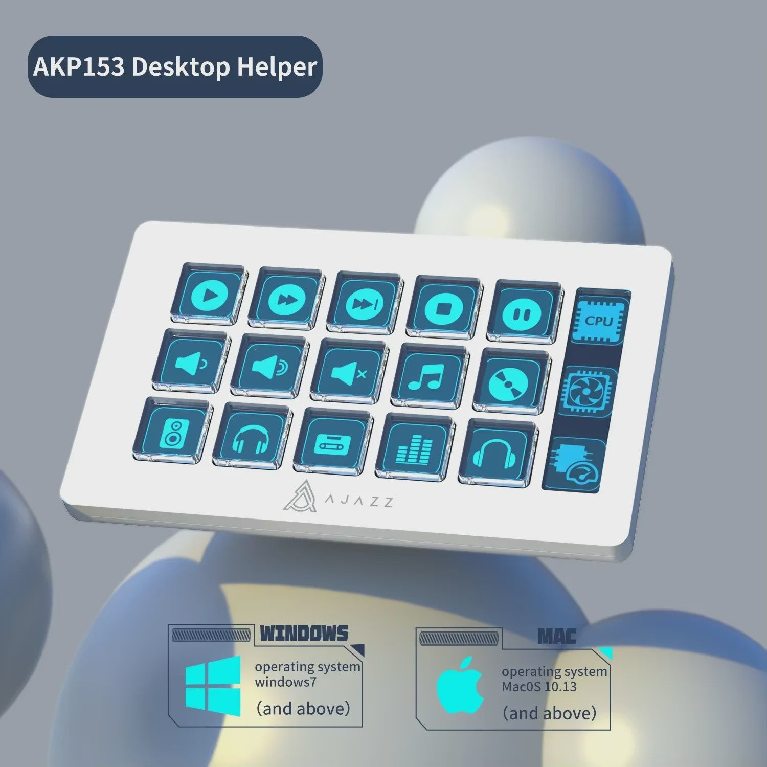 AJAZZ AKP03 Macro Programmeerbaar Toetsenbord met Draaiknoppen