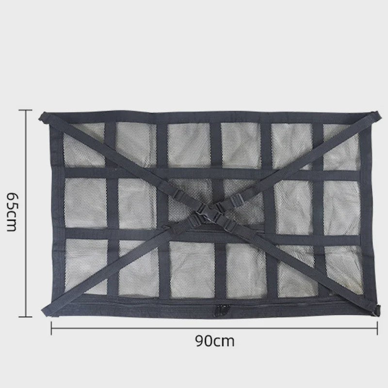 Universele Dak Opbergnet voor Auto - 90x65cm - Anti-doorzakken - Organiseer Bagage in SUV/Van