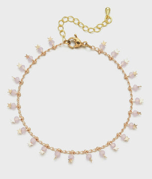 Bohemian Kralen Armband met Sterren & Tassel - Goudkleurig