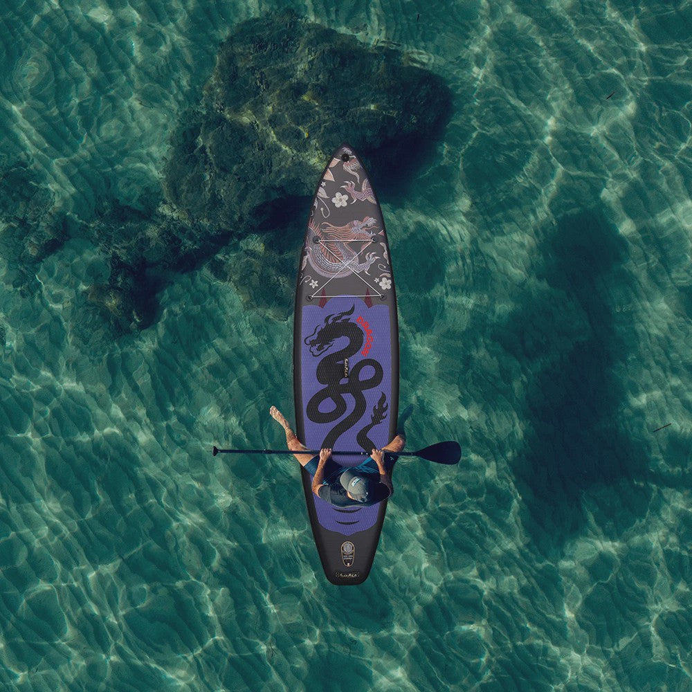 Feath-R-Lite Dragon Inflatable SUP Board 350cm - Compleet met Peddel, Pomp & Accessoires - 180kg Draagvermogen
