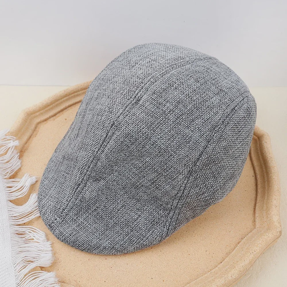 Stijlvolle Britse Baret Pet voor Heren - Retro Painter Cap voor Lente & Zomer