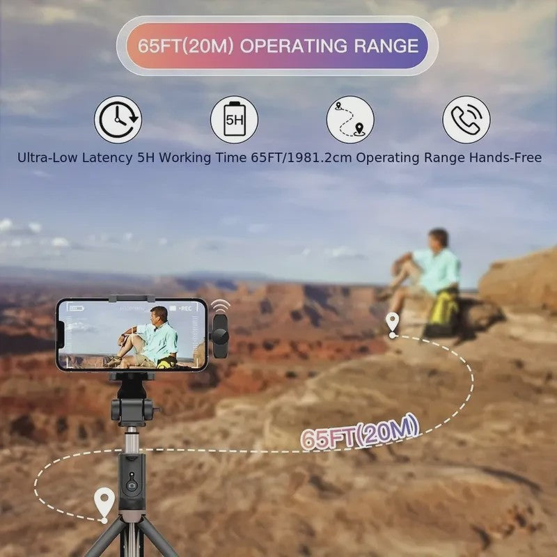 Draadloze Lavalier Microfoon met Windkap - Mini Clip-on voor Smartphone Vlog & Live Streaming