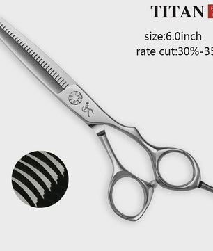 Titan Professionele Haar Schaar 6.0 Inch - VG10 Staal, Dunner Makend