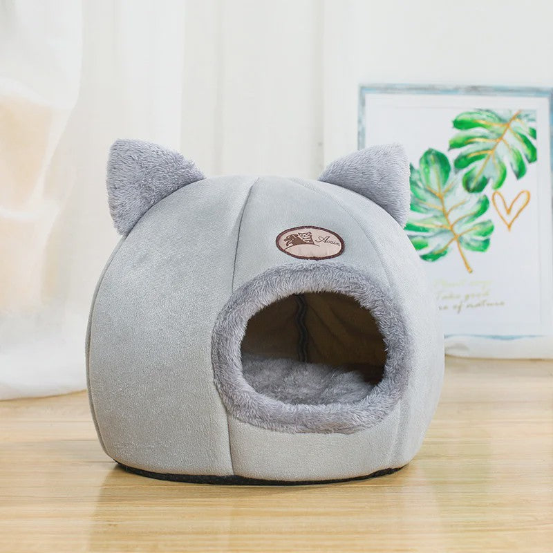 Knusse Kattenmand en Hondenhok - Diepe Slaap Comfort voor de Winter