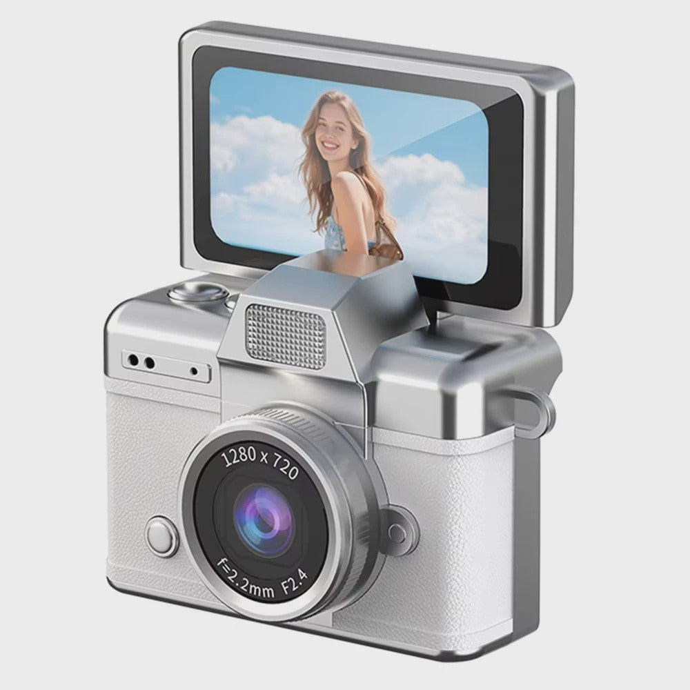 Ourlife Mini Retro Digitale Camera met 1.47 Inch Flip Screen & Sleutelhanger