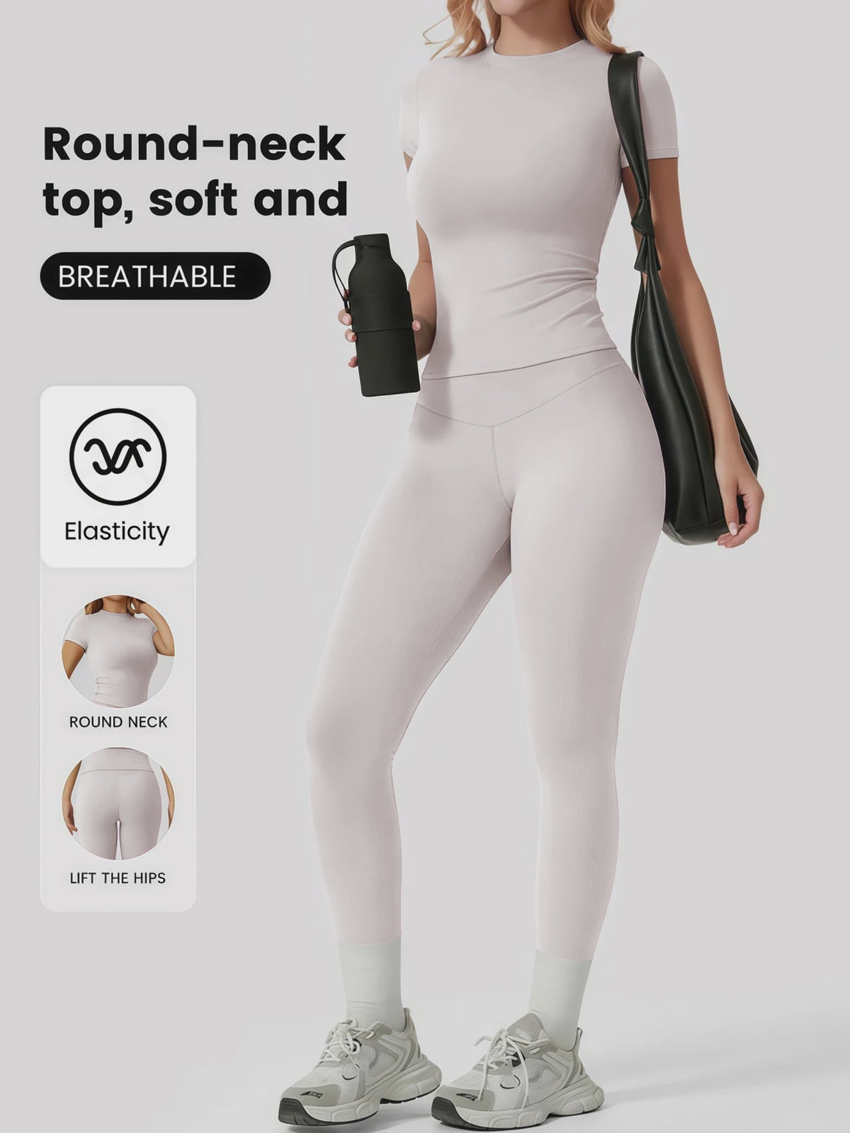 Dames Yogaset: Body-fitting Sneldrogende Sportkleding voor Fitness en Yoga