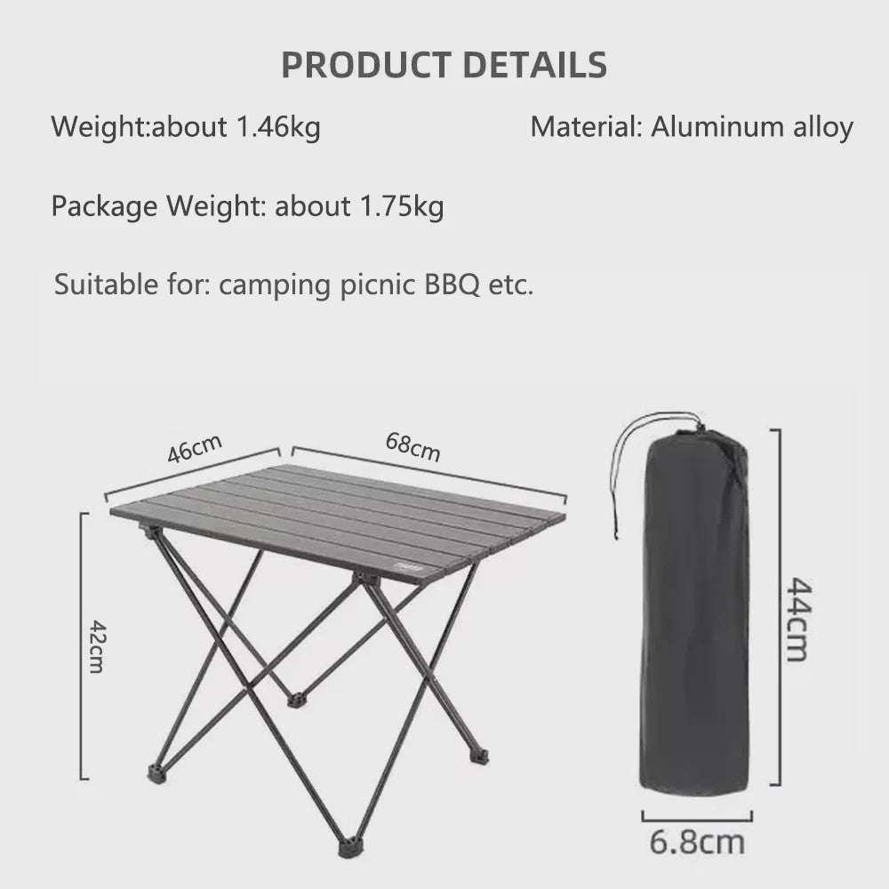 Tarka Opvouwbare Aluminium Campingtafel - Lichtgewicht & Draagbaar