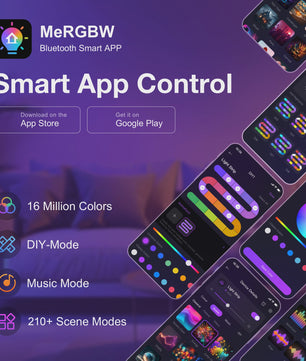 Modulaire Hexagon LED Wandlampen - RGB, Muziek Sync, App Bediening & USB