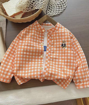 Lange Mouwen Jongens Shirt in Plaid Katoen - Perfect voor de Lente (1-4 Jaar)