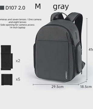 Veelzijdige Camera Schoudertas: Compacte Sling Bag & Rugzak voor DSLR, Lenzen en iPad