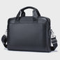 Luxe Leren Laptoptas Heren - Toplaags Koeienhuid Aktetas