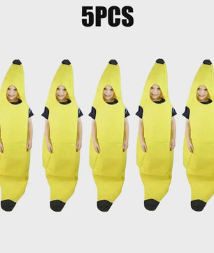 Grappig Bananen Kostuum voor Volwassenen - Perfect voor Feestjes, Carnaval & Halloween