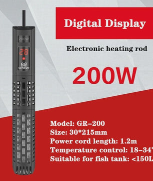Aquarium Verwarmer met LCD Display - Instelbare Temperatuur & Thermostaat