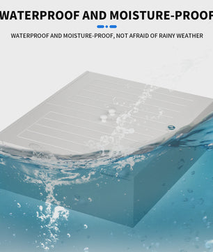 Houten Wandkast Badkamer met Dubbele Deuren - Wit - Ophangbaar & Vrijstaand - 60x50.3x15.2cm