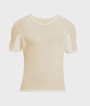 S–XL Heren T-shirt met Zweetabsorberende Onderarmpads - Ademend & Sneldrogend