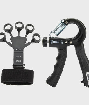 Verstelbare Handknijper Set (5-60kg) met Vinger Oefenaar - Spieropbouw & Herstel