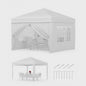 3x3m Pop-Up Partytent met 4 Zijwanden - Waterdicht, UV50+ en Draagbaar
