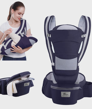 Ergonomische Baby Draagzak - Heupzitje, Rugdrager & Wikkeldoek voor Baby's