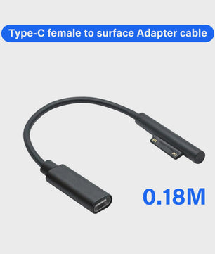 Universele USB-C PD Snellader Kabel Adapter voor Microsoft Surface Pro/Laptop