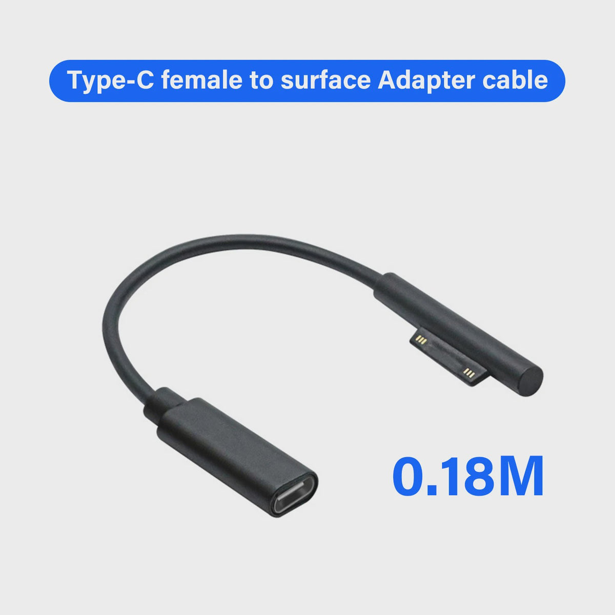 Universele USB-C PD Snellader Kabel Adapter voor Microsoft Surface Pro/Laptop