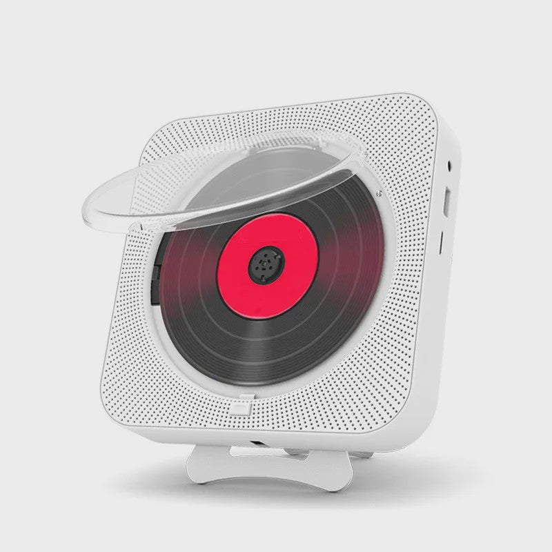 Draagbare Bluetooth CD Speler met Stereo Geluid, LED Scherm en Wandmontage