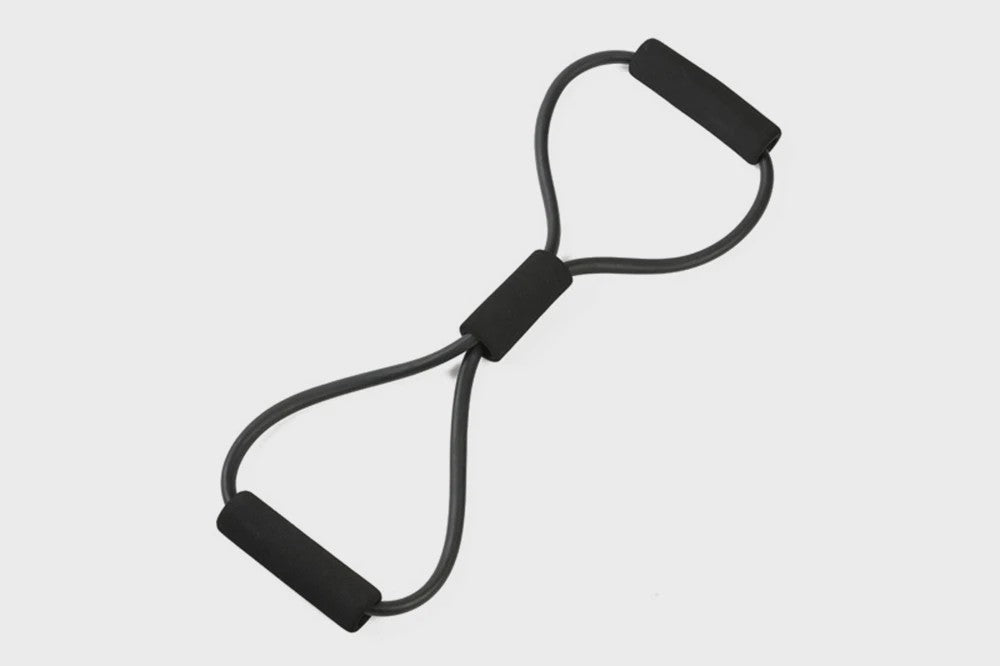 8-vormige Weerstandsband voor Krachttraining en Fitness | Elastische Oefenband met Handvatten