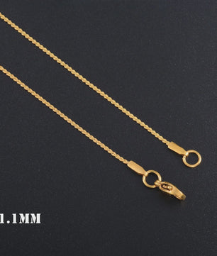 Fijne Roestvrij Stalen Ketting - Hoge Glans Mode Sieraden in 0.8mm, 1.1mm & 1.5mm Dikte
