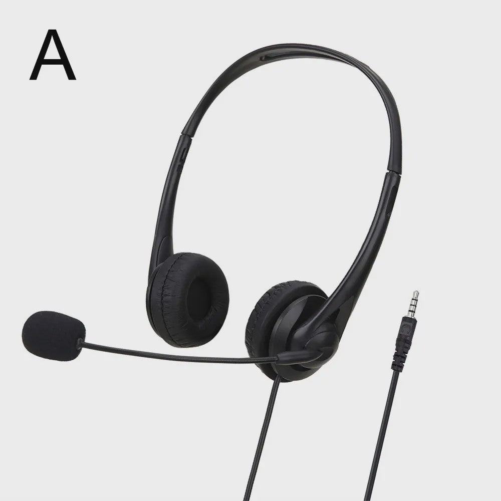 3.5mm/USB Computer Headset met Noise Cancelling Microfoon - Stereo Bedraad