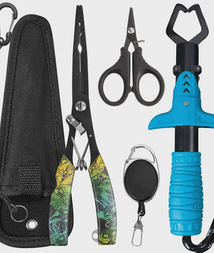 Multifunctionele Visset: RVS Pliers, Lijnknipper & Fish Grip - Zoutwaterbestendig