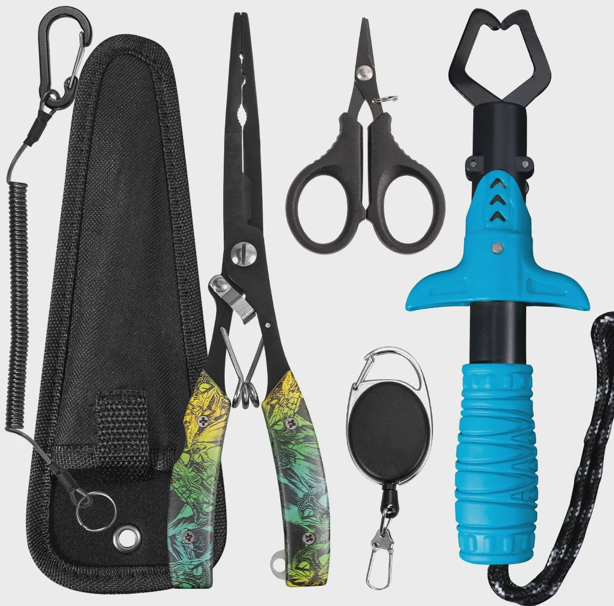 Multifunctionele Visset: RVS Pliers, Lijnknipper & Fish Grip - Zoutwaterbestendig