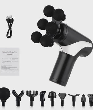 Draadloos Massagepistool met 38 standen & Intelligente Druksensor - 10 Opzetstukken